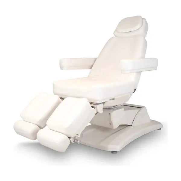 Eleganter Fußpflegestuhl, drehbar und elektrisch, ideal für Pediküre mit 3 Motoren – Podologiestuhl Taurus.
