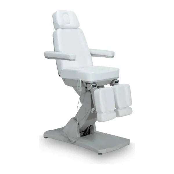 Fußpflegestuhl elektrisch mit 3 Motoren, Pediküre stuhl, Podologiestuhl Taurus-Plus für komfortable Behandlungen.