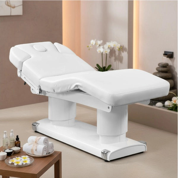 Elektrische Massageliege mit 4 Motoren, Massagetisch mit Heizfunktion, Behandlungsliege Qaus Warm - Tiptop - Einrichtung