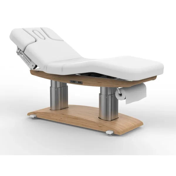 Elektrische Massageliege Lips mit vier Motoren, Heizfunktion, dreiteilige Matratze, verstellbare Armlehnen und Kopfstütze