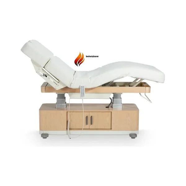 Elektrische Massageliege mit 4 Motoren, Massagetisch mit Heizfunktion, Behandlungsliege Libra für höchste Komfortansprüche.
