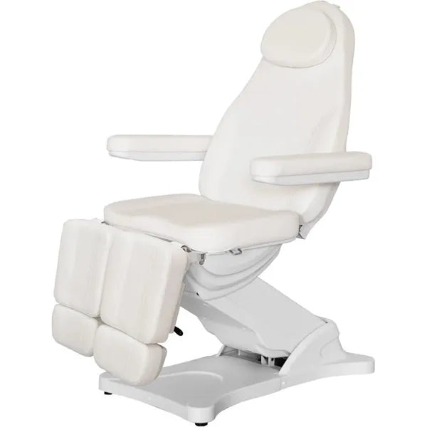 Komfortabler Fußpflegestuhl elektrisch mit 3 Motoren, Pediküre Stuhl Serenity für optimale Behandlungserfahrung.
