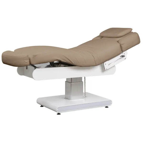 Elektrische Massageliege mit Heizfunktion, 3 Motoren, LED, Kopfstütze, Armlehnen, Gesichtsausschnitt, PU-Bezug