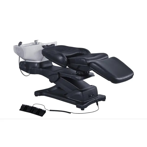 Headspa-Liege Wellness Satori mit weißem Waschbecken, verstellbar, drehbar, für professionelle Spa-Behandlungen