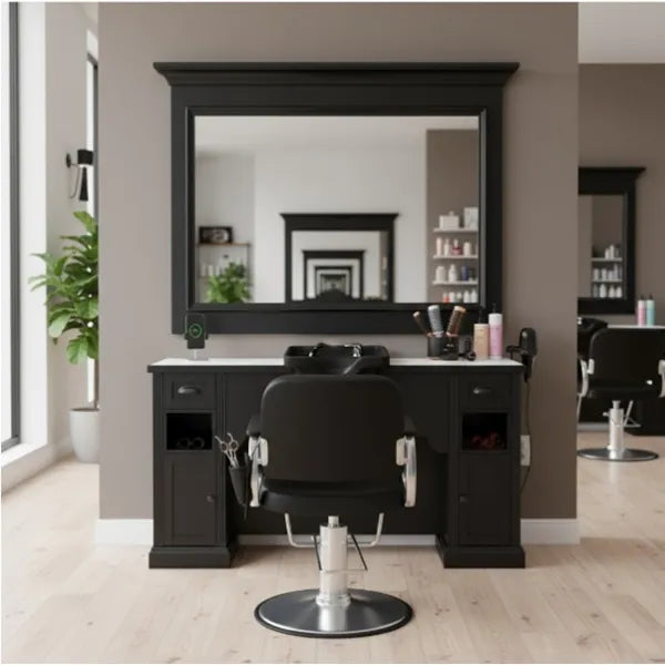 Vorwärtswaschbecken friseur, Friseur Bedienplatz 3B William - Luxuriöses Haarwaschbecken - Tiptop - Einrichtung