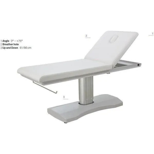 Elektrische Massageliege mit 1 Motor, Massagetisch in Weiß, Behandlungsliege Hern - Tiptop - Einrichtung