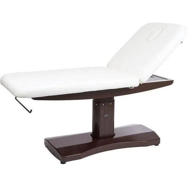 Elektrische Massageliege mit 2 Motoren Höhenverstellung, Massagetisch in Weiß, Behandlungsliege Trapp - Tiptop - Einrichtung