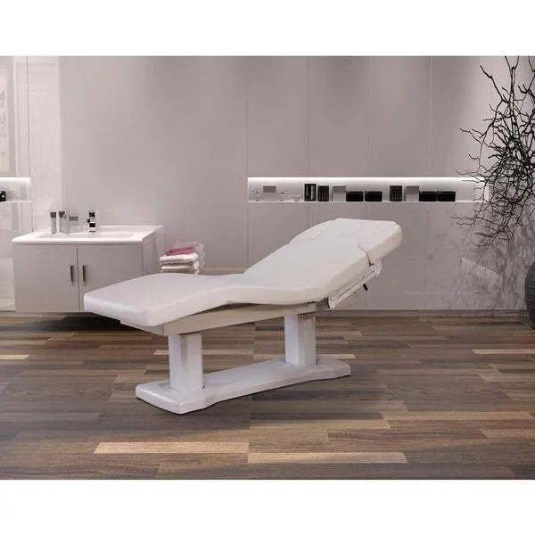 Elektrische Massageliege mit 4 Motoren, Massagetisch in Weiß, Behandlungsliege Murz - Tiptop - Einrichtung