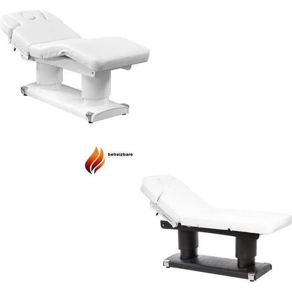 Elektrische Massageliege mit 4 Motoren, Massagetisch mit Heizfunktion, Behandlungsliege Qaus Warm - Tiptop - Einrichtung