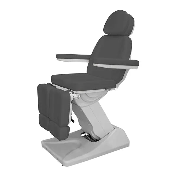 Fußpflegestuhl elektrisch 3 Motoren, Pediküre stuhl in Weiß, Podologiestuhl Solstice für höchsten Komfort.