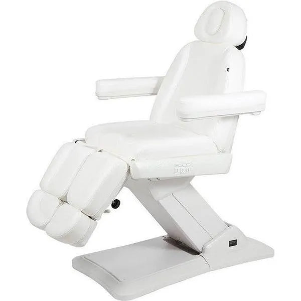Fußpflegestuhl elektrisch mit 3 Motoren, Pediküre stuhl medial in Weiß - Tiptop - Einrichtung