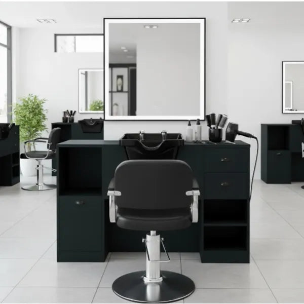 Vorwärtswaschbecken friseur, Barbershop Bedienplatz Oke - Hochwertiger Friseur Bedienplatz - Tiptop - Einrichtung