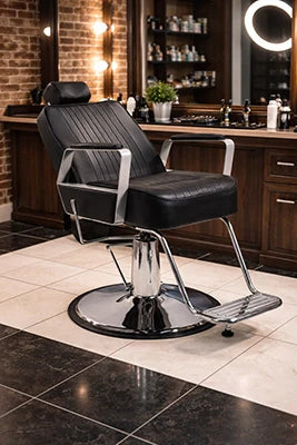 Eleganter Barberstuhl Joey: Die perfekte Kombination aus Stil und Funktion für moderne Friseursalons.