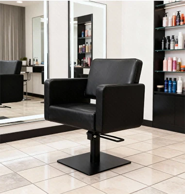 Luxus neu definiert: Der elegante Friseurstuhl Class Q in Schwarz für höchste Ansprüche im Salon.