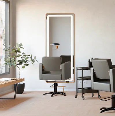 Der perfekte Friseur-Bedienplatz: Eleganz und Funktionalität mit integriertem LED-Licht