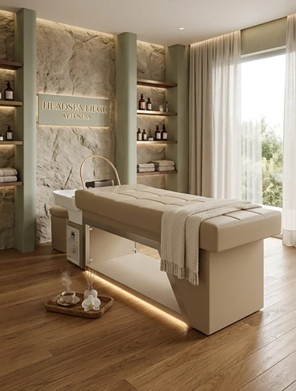 HeadSpa Liege kaufen: Ultimativer Ratgeber für professionelle Kopfspa-Liegen im Spa, Wellness- und Kosmetikstudio – Kauf, Vergleich & Pflegetipps