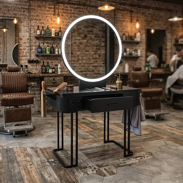 Friseur-Bedienplatz richtig auswählen: Design, Beleuchtung und Funktion im Vergleich