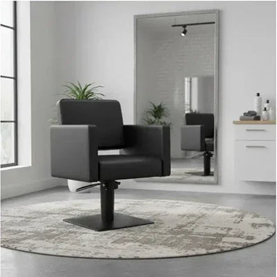 Verwandeln Sie Ihren Salon mit dem luxuriösen Friseurstuhl Drim in elegantem Schwarz