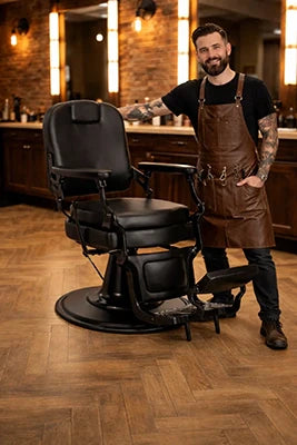 Der MARK Barberstuhl: Hochwertiger Vintage-Stil und maximaler Komfort für anspruchsvolle Barbershops