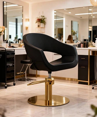 Friseurstuhl Auric R: Stilvolle Eleganz und unvergleichlicher Komfort für jedes moderne Friseur-Salon