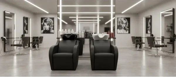 Maximieren Sie den Komfort: Das elegante Friseursalon-Waschbecken Wisp in Schwarz