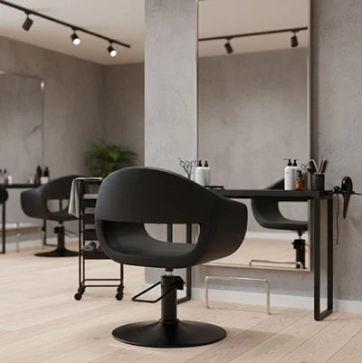 Der Glam Friseurstuhl in Schwarz: Stilvolle Eleganz und ultimativer Komfort für Ihren Salon