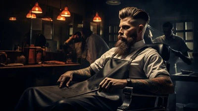 „Der Goni Barberstuhl Set: Elegante Funktionalität für stilvolle Friseursalons im schwarz!