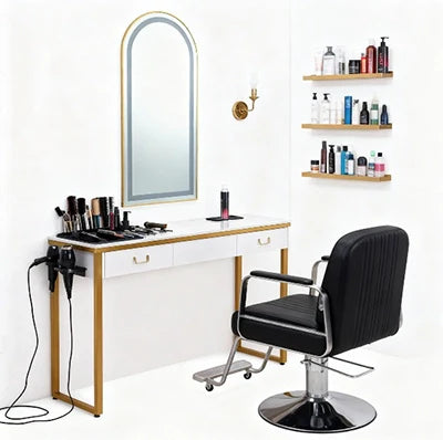Stylish und Funktional: Der perfekte Friseur Bedienplatz mit LED-Beleuchtung für Ihr Salon-Upgrade