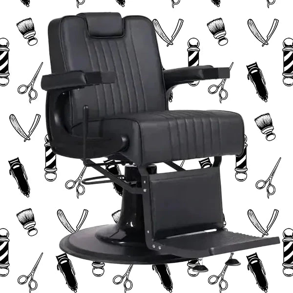 Entdecken Sie den Goni Friseurstuhl in Schwarz: Stil und Komfort für moderne Barbershops