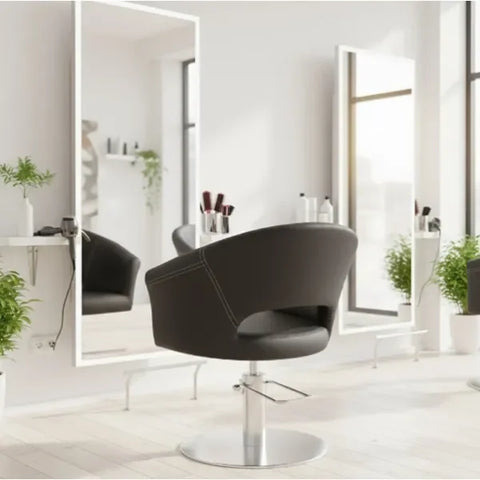 Friseurstuhl in eleganter Schwarz-Farbe, Luxuriöser Friseur stuhl Arcel - Tiptop - Einrichtung