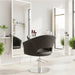 Friseurstuhl in eleganter Schwarz-Farbe, Luxuriöser Friseur stuhl Arcel - Tiptop - Einrichtung