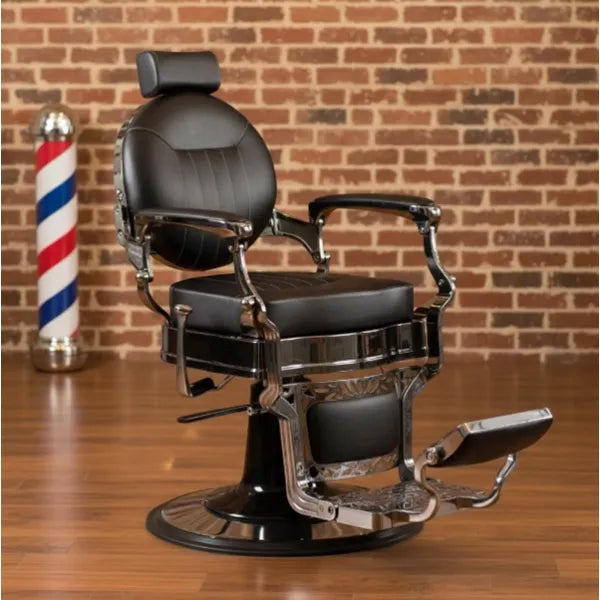 Barber stuhl in Schwarz, Herren Friseurstuhl Miga, Barbershop stuhl - Tiptop - Einrichtung