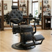 Barber stuhl in Schwarz, Herren Friseurstuhl Mack, Eleganter Barbershop stuhl - Tiptop - Einrichtung