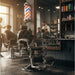 Barber stuhl in Silber und Schwarz, Herren Friseurstuhl Mack, Barbershop stuhl - Tiptop - Einrichtung