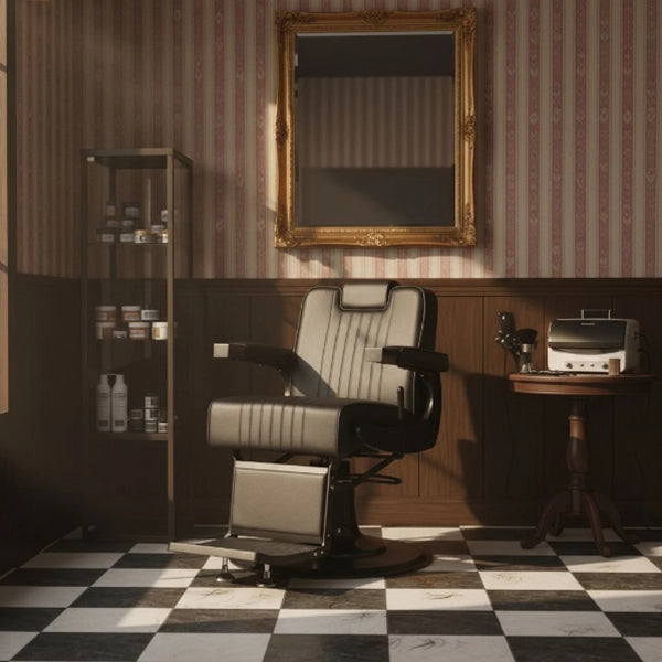 3x Barber stuhl in Schwarz, Herren Friseurstuhl Goni, Luxuriöser Barbershop stuhl für stilvolle Salons - Tiptop - Einrichtung