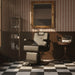 3x Barber stuhl in Schwarz, Herren Friseurstuhl Goni, Luxuriöser Barbershop stuhl für stilvolle Salons - Tiptop - Einrichtung