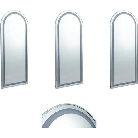 3er-Pack Friseur Bedienplatz Set mit LED-Beleuchtung, Friseurarbeitsplatz Rim - Tiptop - Einrichtung