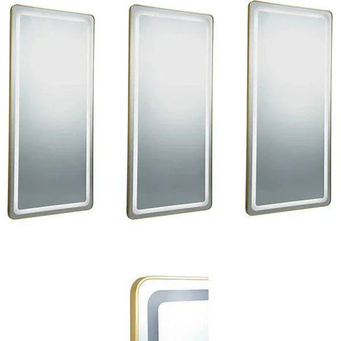 3er Set Friseur Bedienplatz mit integrierter LED-Beleuchtung, Friseurarbeitsplatz Rec - Tiptop - Einrichtung