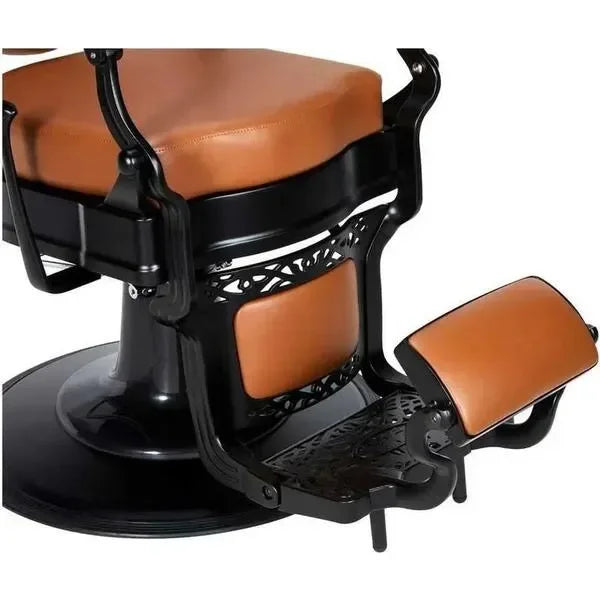 Friseurstuhl Friseursessel mit Retro-/ Vintage Stil braun 38