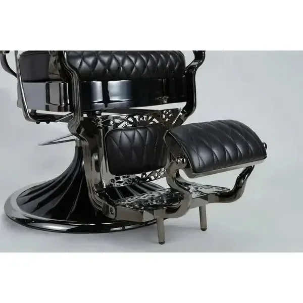 3er-Set Barberstuhl Kirk BC in Schwarz für professionelle Barbershops