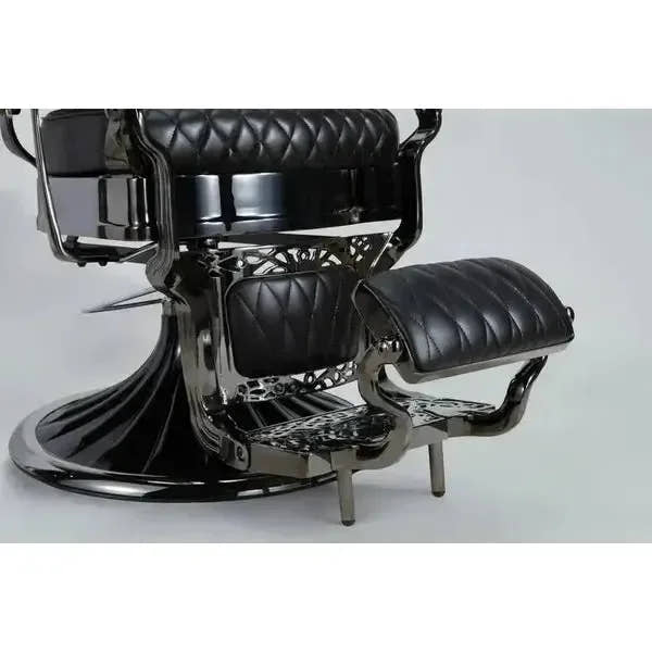 3er-Set Barberstuhl Kirk BC in Schwarz für professionelle Barbershops