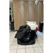 3x Friseurstuhl Glam - 1x Friseur waschbecken, Rückwärtswaschbecken friseur Rolls Schwarz - Tiptop - Einrichtung