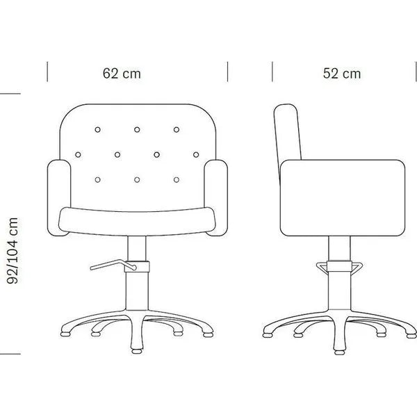 3x Friseurstuhl Lib - 1x Friseur Waschbecken Sun - Stylisches Friseurstuhl-Set - Tiptop - Einrichtung
