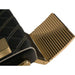 3x Herren Friseurstuhl Crew in Gold - Schwarz - Tiptop - Einrichtung