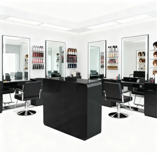Friseur-Empfangstheke, Friseur Rezeption Galaxie - Handgefertigte Empfangstheke - kassentisch - empfangstresen - Tiptop - Einrichtung