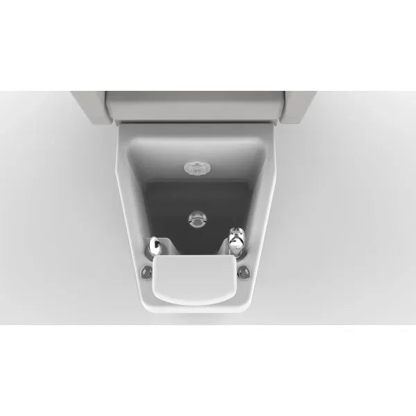 Weiße SPA-Pediküre-Sessel mit integriertem Waschbecken und LED-Beleuchtung