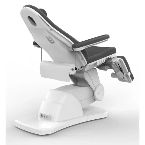 Elektrischer Fußpflegestuhl Amanoni mit 5 Motoren, verstellbarer Podologiestuhl für Pediküre, weißes Design