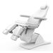 Elektrischer Fußpflegestuhl mit 5 Motoren, Pediküre-Stuhl, verstellbare Armlehnen und Kopfstütze, weiß.