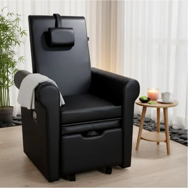 SPA Pediküre Sessel Aventur – Pediküre-Stuhl aus PU, Maße 82 × 86 × 126 cm, Tragkraft 175 kg.