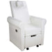 Weißer SPA Pediküre Sessel Aventur mit PU-Polsterung, verstellbare Kopfstütze, elegantes Design
